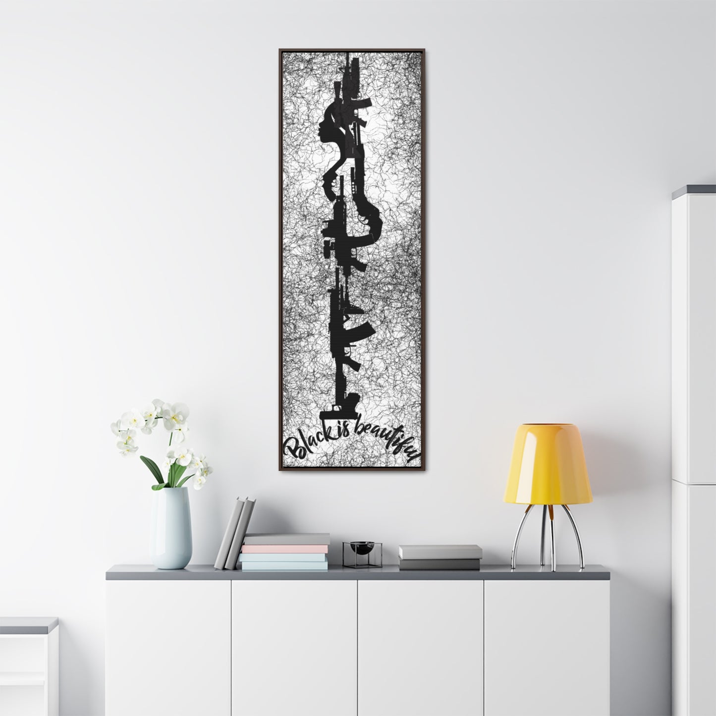 (LADY GUN) Gallery Canvas Wraps, Vertical Frame