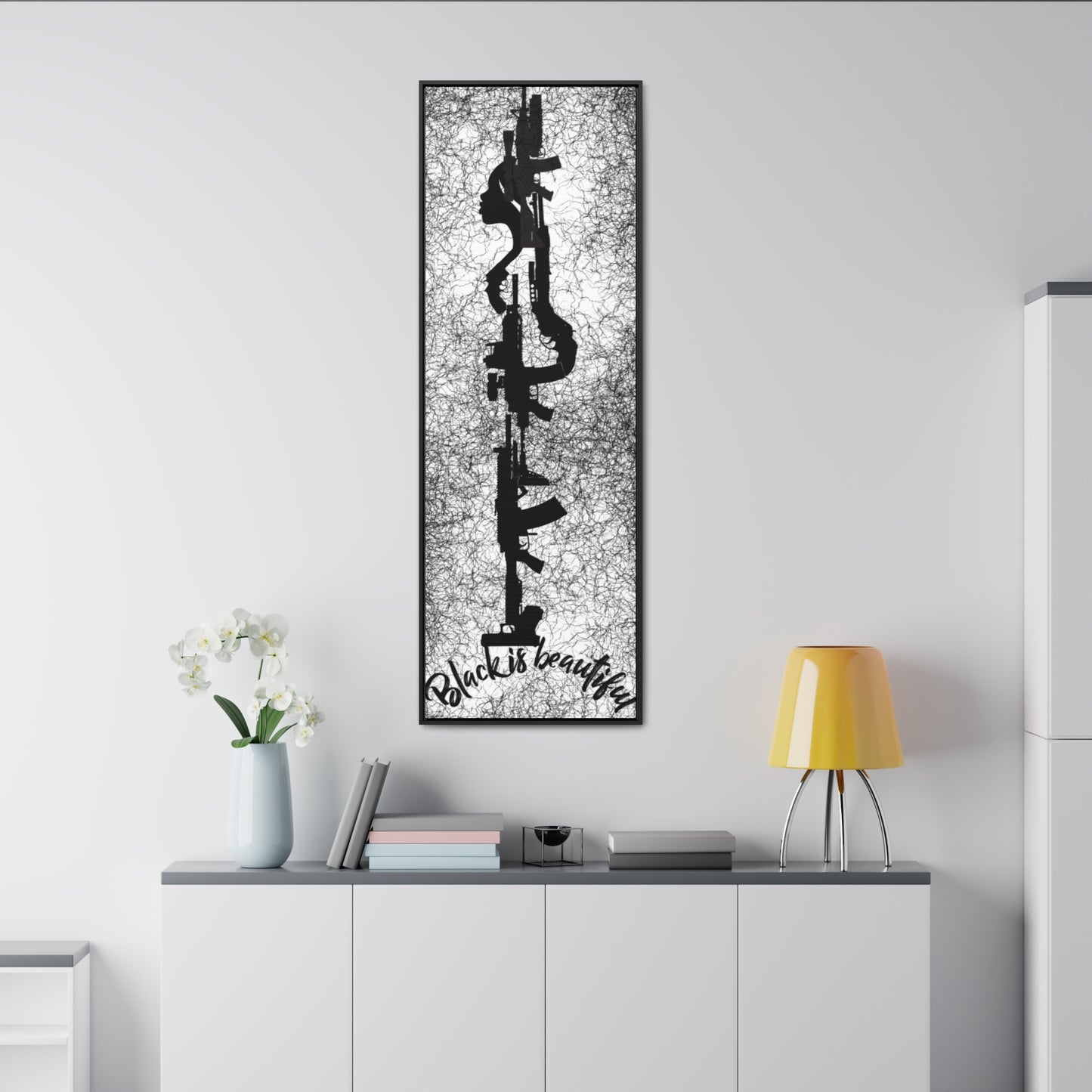 (LADY GUN) Gallery Canvas Wraps, Vertical Frame