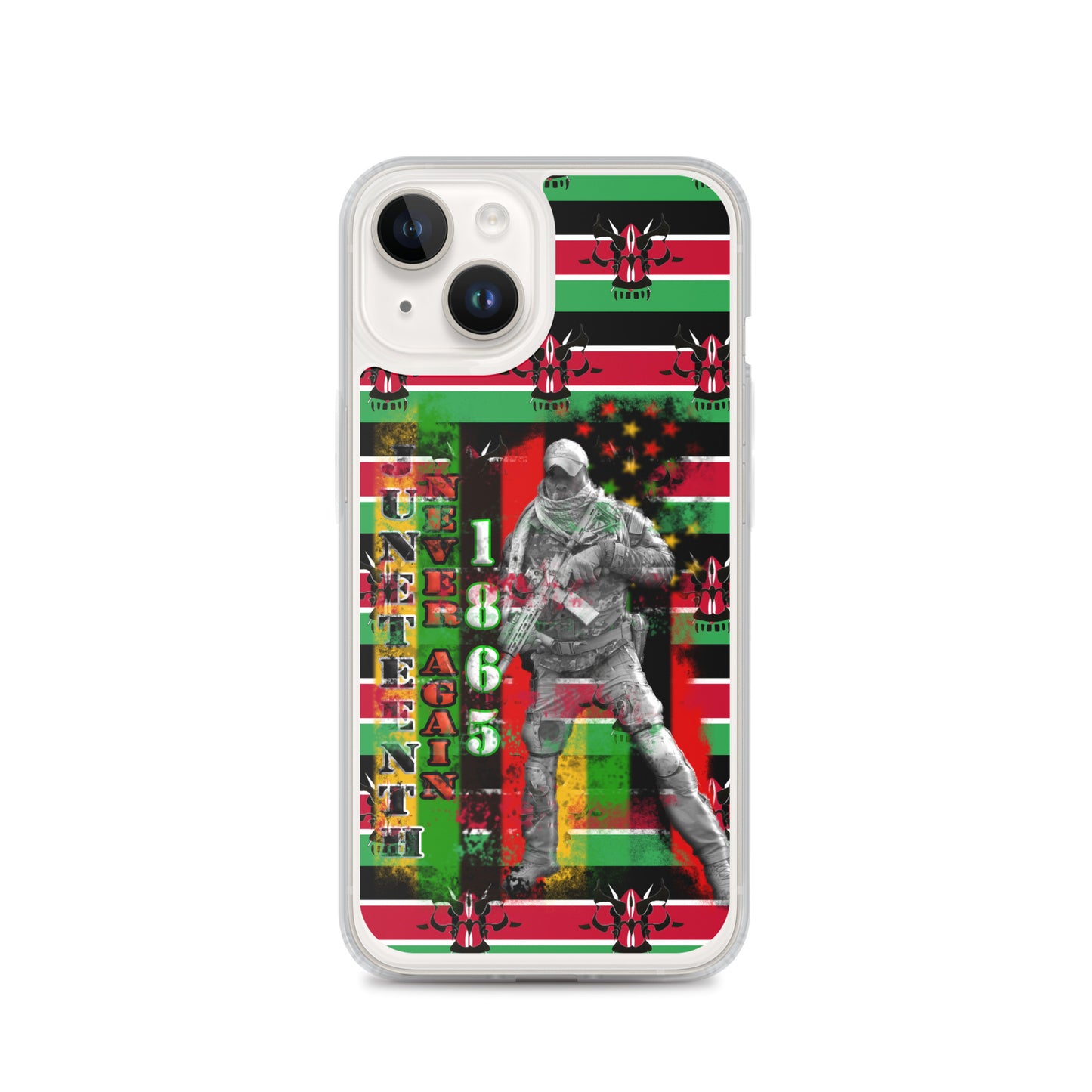 Juneteenth Tactical Clear Case for iPhone®