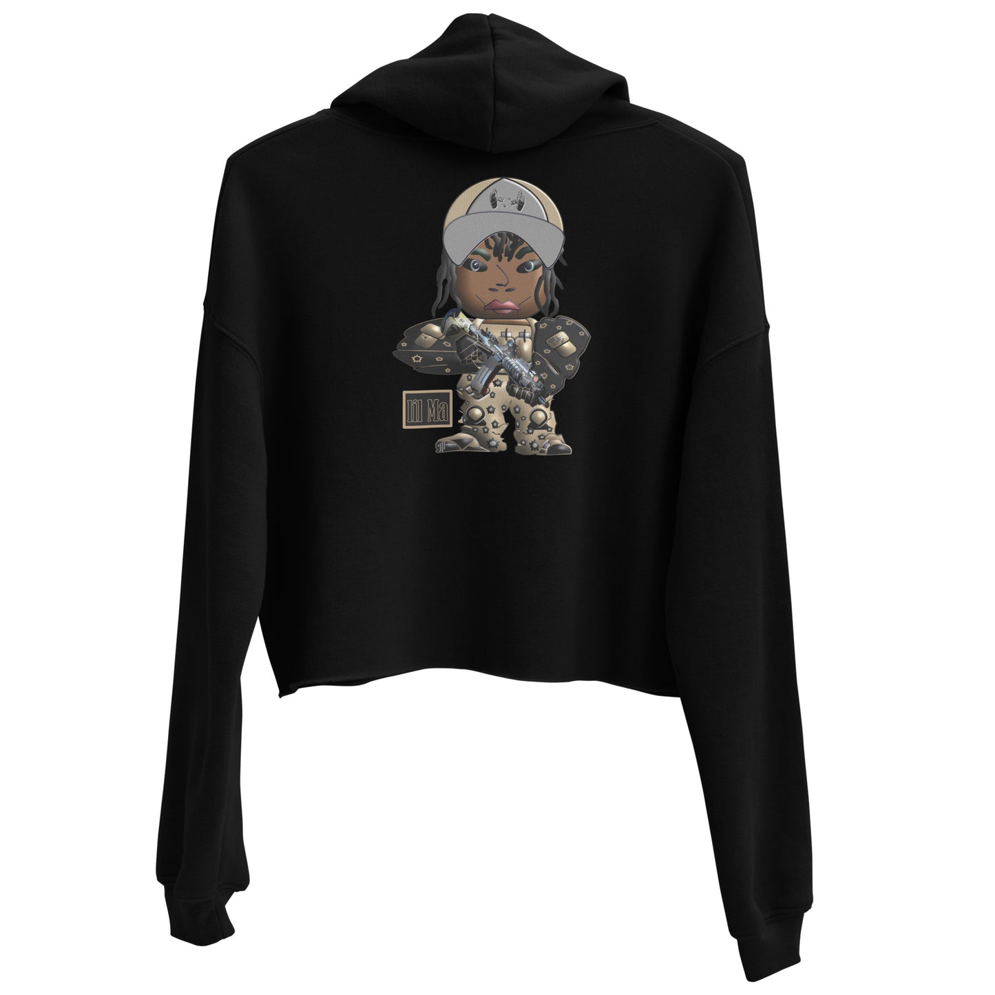 BLACTICAL (LIL MA) Crop Hoodie