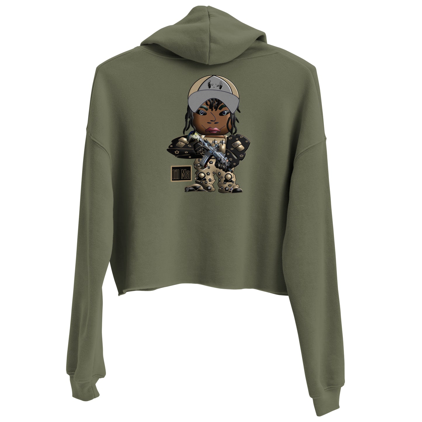 BLACTICAL (LIL MA) Crop Hoodie