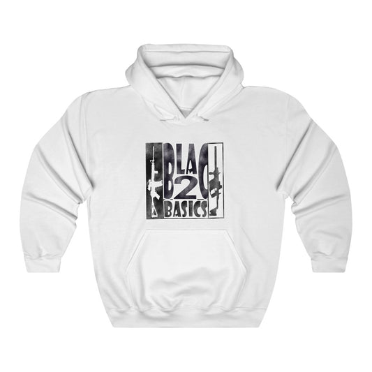 White Unisex Heavy Blend™ Hooded Sweatshirt (BLAC 2 BASICS)