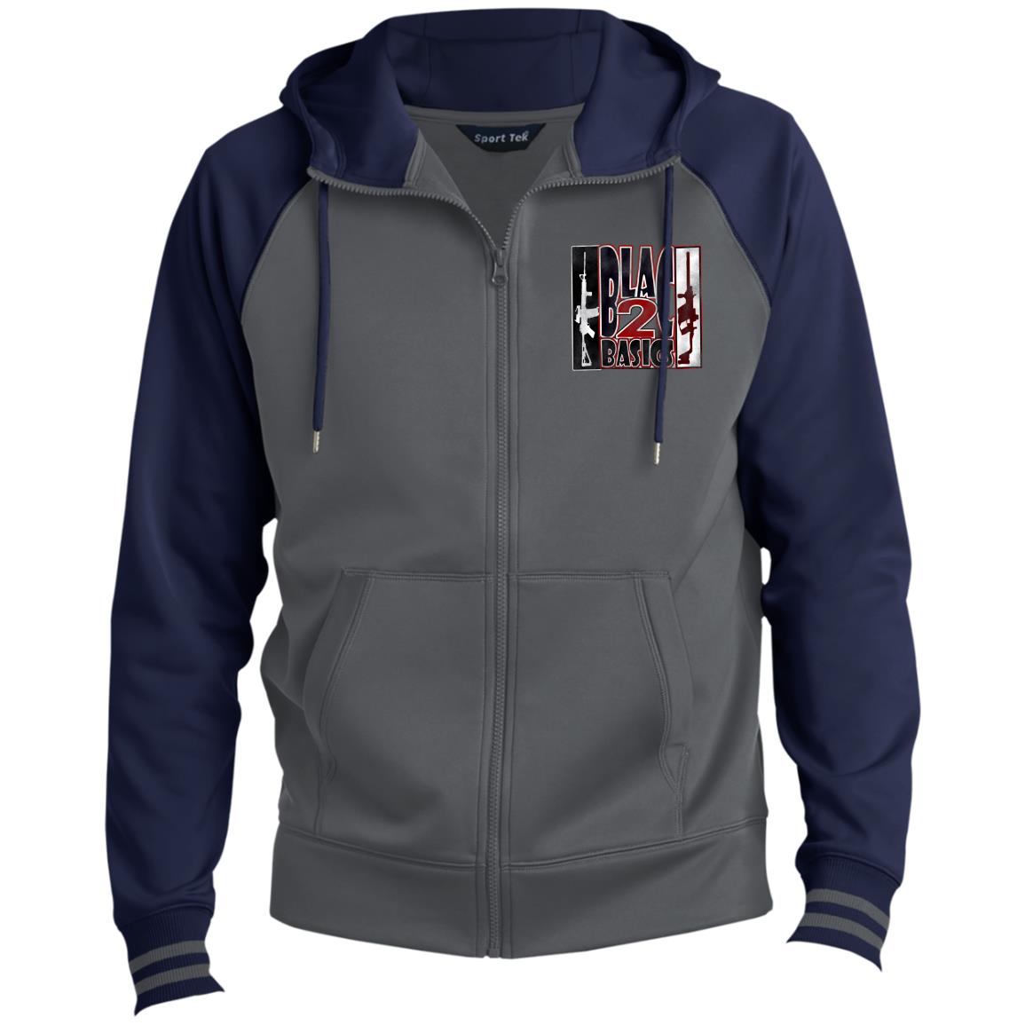 ST236 Men's Sport-Wick® Full-Zip Hooded Jacket (B2B) COMBATIVES