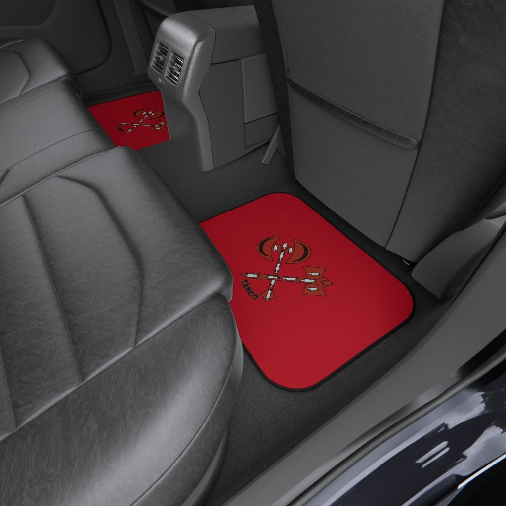 (SANGO RED) Car Mats (Set of 4)