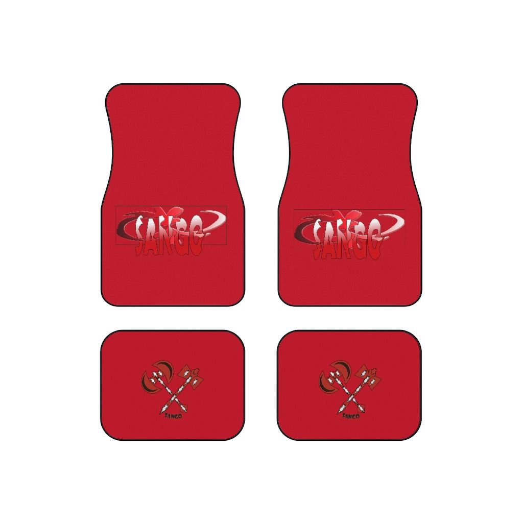 (SANGO RED) Car Mats (Set of 4)