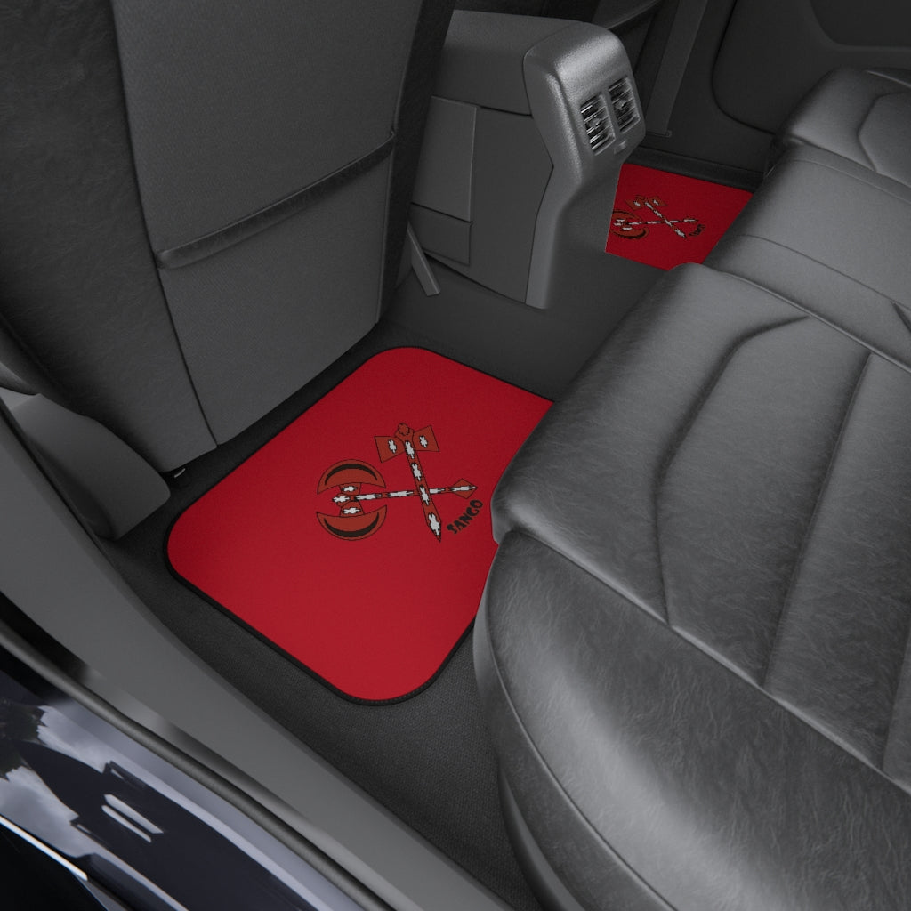 (SANGO RED) Car Mats (Set of 4)