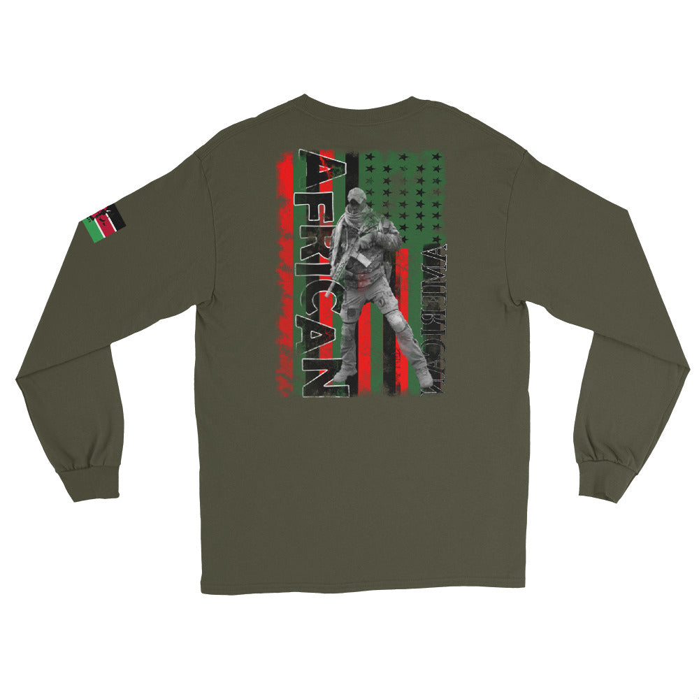 Men’s Long Sleeve Shirt (BLAC THANG) L/O