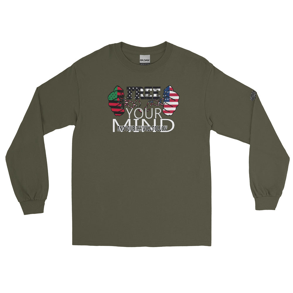 Men’s Long Sleeve Shirt ( FREE YOUR MIND)