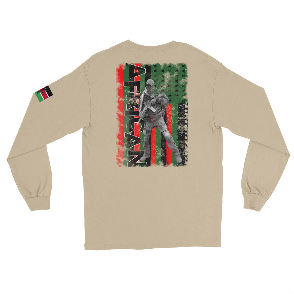 Men’s Long Sleeve Shirt (BLAC THANG) L/O