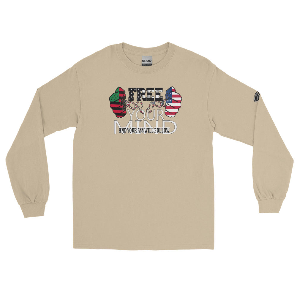 Men’s Long Sleeve Shirt ( FREE YOUR MIND)