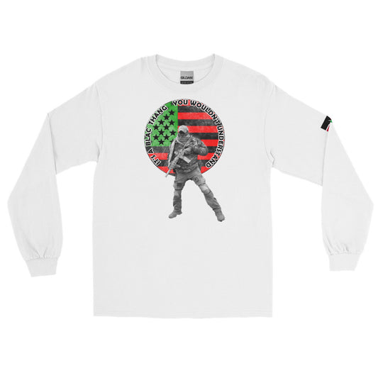 Men’s Long Sleeve Shirt (BLAC THANG) L/O